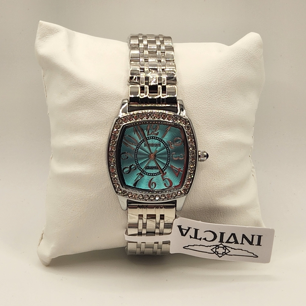 Invicta Wildflower Women's Quartz Watch Ocean Blue & Steel w/Bling!